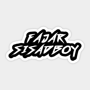 Fajar Sisadboy Sticker